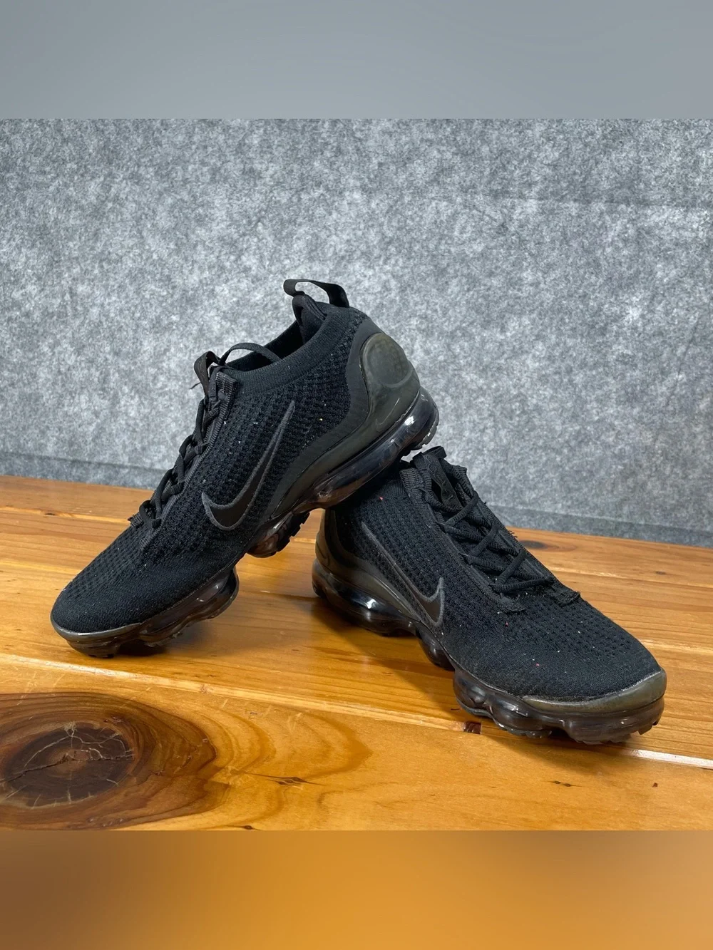 Nike Air VaporMax 2021 Flyknit Mens 7.5 / Womens 9 Black Sneakers DH4084-001